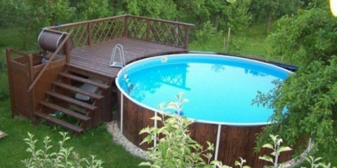 Как да направите подиум за басейн в страната със собствените си ръце